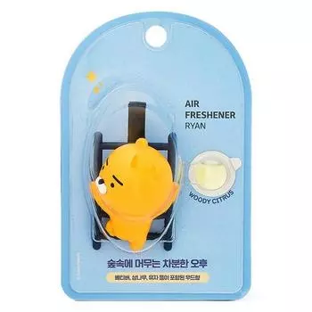 Автомобильный освежитель воздуха Kakao Friends лестница Ryan, 1 шт., древесно-цитрусовый, лучший персонаж Кореи