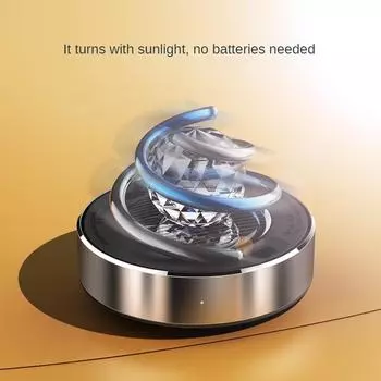 Автомобильный освежитель воздуха, креативный солнечный вращающийся диффузор для духов, небольшой стойкий аромат, очиститель воздуха, аксессуары для салона автомобиля