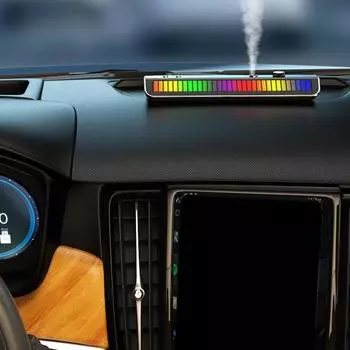 Автомобильный освежитель воздуха Многофункциональный RGB музыкальный автомобильный парфюм USB парковочный телефон Лицензия на временную парковку Знак Аксессуары для салона автомобиля чёрный