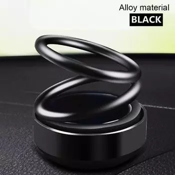 Автомобильный освежитель воздуха на солнечной энергии с двойной петлей, поворотной подвеской, парфюмерное сиденье на приборной панели, автоматический диффузор для ароматерапии, декор интерьера