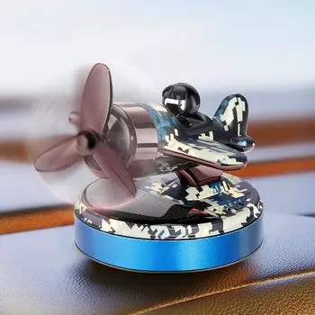 Автомобильный освежитель воздуха на солнечной энергии, парфюмерный декор для вертолета, интерьер автомобиля, солнечные духи, вращающийся автомобильный декор, аксессуары для ароматерапии N3B3 серебряный