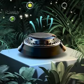 Автомобильный освежитель воздуха на солнечной энергии, ароматерапевтический диффузор с натуральным ароматом, автоматический вращающийся очиститель воздуха, ароматы для интерьера автомобиля, аксессуары для декора для дома и автомобиля белый