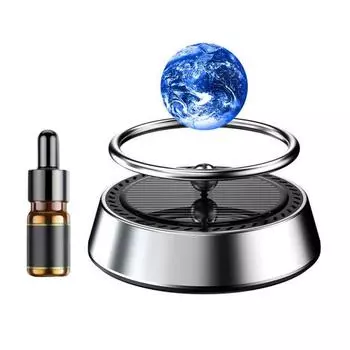 Автомобильный освежитель воздуха на солнечной энергии, подвеска Planet, длительный аромат, удаление запахов, авто арома-диффузор для ароматерапии, автомобильные аксессуары B серебряный