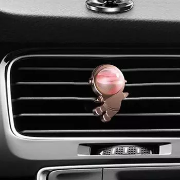 Автомобильный освежитель воздуха на зажиме Astronaut, автомобильный ароматерапевтический диффузор, долговечный автомобильный парфюм, автомобильный ароматерапевтический диффузор 5 мл для розового золота