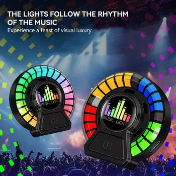 Автомобильный освежитель воздуха, перезаряжаемый атмосферный светильник, беспроводная ароматерапевтическая лампа, интеллектуальное дистанционное управление, музыкальный ритм, свет