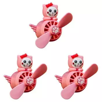 Автомобильный освежитель воздуха Pink Cat вращающийся пропеллер воздухозаборник диффузор духов