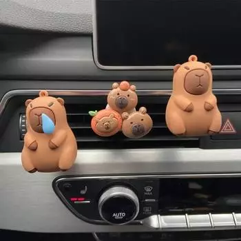 Автомобильный освежитель воздуха с рисунком Капибалы, украшение, выход воздуха, диффузор духов, ароматизатор, аксессуары для салона автомобиля