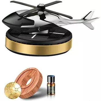 Автомобильный освежитель воздуха, солнечный мини-поворотный вертолет, аромадиффузор, авто орнамент для автомобилей, аксессуары для интерьера, Прямая поставка золотой