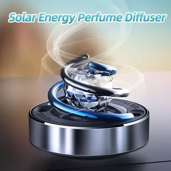 Автомобильный освежитель воздуха, солнечный прокатный ароматизатор, ароматическое украшение, аксессуары для салона автомобиля, алмазный диффузор духов с эфирным маслом серебряный