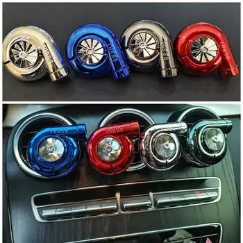 Автомобильный освежитель воздуха Turbo Modified Auto Air Vent Aroma Diffuser Car Outlet Clip Ароматы Parfum Аксессуары для интерьера чёрный