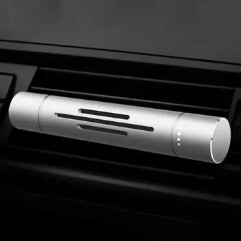 Автомобильный освежитель воздуха, вентиляционная палочка, длинный держатель для удаления запаха, зажим для удаления аромата 2pcs серебряный