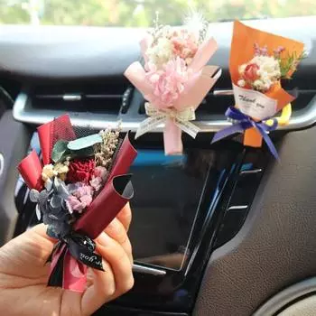 Автомобильный освежитель воздуха, вентиляционный зажим, мини-букет из сушеных цветов, авто ароматерапия, автомобильный диффузор с эфирным маслом, декор на выходе B