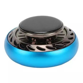 Автомобильный освежитель воздуха, вращающийся аромадиффузор на солнечной энергии, украшение интерьера, синий синий