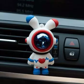 Автомобильный освежитель воздуха, зажим для вентиляционного отверстия, в форме астронавта, диффузор духов, портативный автомобильный зажим для духов, автомобильный диффузор, зажим для вентиляционного отверстия для автофургонов, грузовиков белый