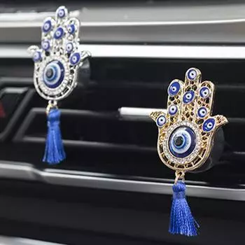 Автомобильный освежитель воздуха, зажимы для вентиляционных отверстий, автомобильный диффузор для ароматерапии «Дьявольский глаз», таинственные и модные аксессуары для декора интерьера серебряный