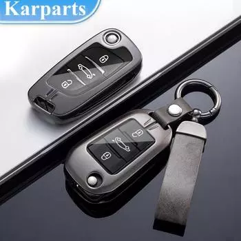Чехол для автомобильного выкидного ключа, чехол-брелок для Peugeot 208 3008 308 508 408 2008 307 4008 для Peugeot 306 407 807 A Style чёрный