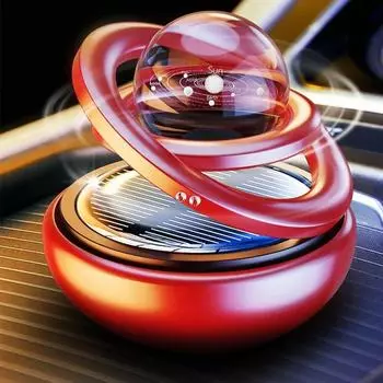 Автомобильный парфюм на солнечной энергии, автомобильный освежитель воздуха, солнечные украшения, вращающийся ароматерапевтический парфюм, украшения, креативный автомобильный диффузор