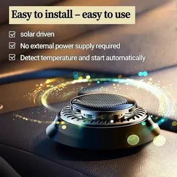 Автомобильный парфюм на солнечной энергии, освежитель воздуха для сиденья, авто ароматерапевтический диффузор, домашний декор Cologne чёрный