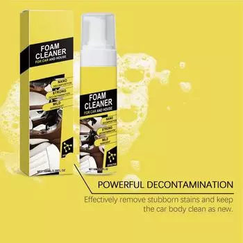 Автомобильный пенный очиститель, многоцелевой очиститель салона автомобиля, спрей 100 мл, очиститель салона автомобиля, пенный очиститель для авто