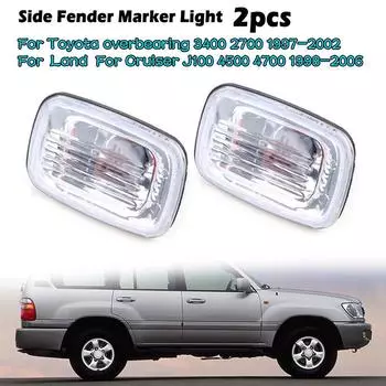 Автомобильный передний бампер боковой габаритный указатель поворота лампа для Toyota для Cruiser LC100 98-07