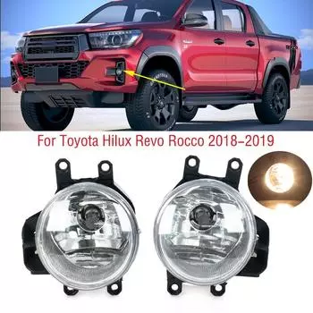 Автомобильный передний бампер, противотуманная фара для Toyota Hilux Revo Rocco 2018-противотуманная фара с 1pc Left