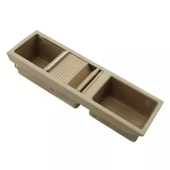 Автомобильный передний центральный консольный держатель для напитков, держатель для монет, внутренний лоток для хранения, замена для BMW 3 серый