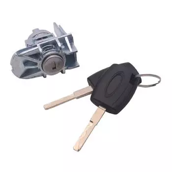 Автомобильный передний левый цилиндр замка двери со стороны водителя с 2 ключами для Ford Focus C-Max S-Max 1552849