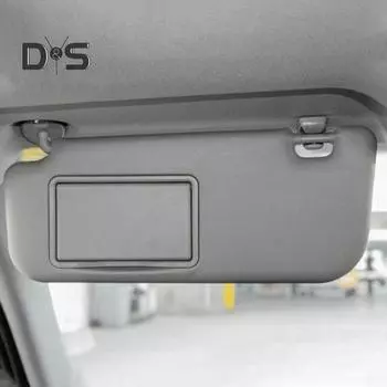 Автомобильный передний левый правый солнцезащитный козырек с зеркалом для макияжа, устойчивый к ультрафиолетовому излучению, замена солнцезащитного козырька для Toyota Corolla Left серый