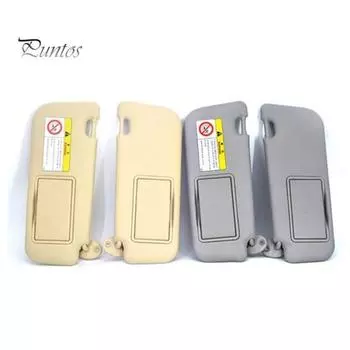 Автомобильный передний левый правый солнцезащитный козырек с зеркалом для макияжа, устойчивый к ультрафиолетовому излучению, замена солнцезащитного козырька для Toyota Corolla Left серый