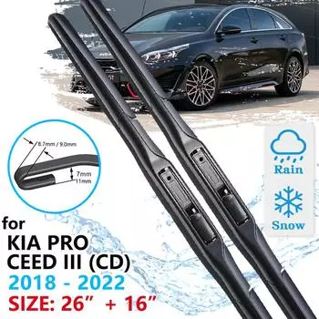 Автомобильный передний стеклоочиститель для KIA Pro Ceed Mk3 CD 2018 2022 Cee d лобовое стекло дворники LHD