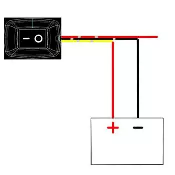 Автомобильный переключатель пасты липкий переключатель 12V10A 42.8X30X23mm зелёный
