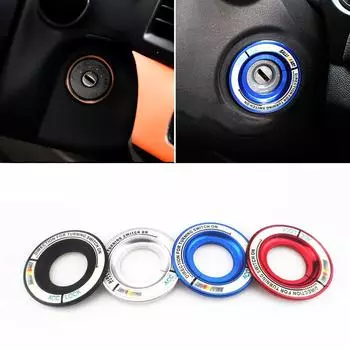 Автомобильный переключатель зажигания, замочная скважина, светящееся декоративное кольцо, наклейка, наклейка Ralli ART для Mitsubishi Lancer/ASX/Outlander, автомобильные аксессуары серебряный