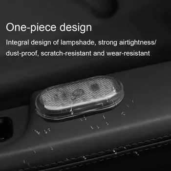 Автомобильный плафон с датчиком касания пальцем, лампа для чтения, 5 В, светодиодная магнитная притягивающая лампа, зарядка через USB, шесть цветов, подсветка двери автомобиля