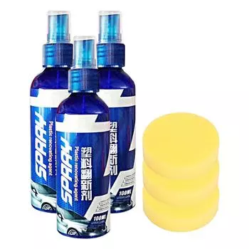 Автомобильный пластиковый восстанавливающий лакокрасочный агент для ремонта резины и пластика, очиститель, освежитель, восстанавливающий агент, черный блеск, герметик, осветлитель