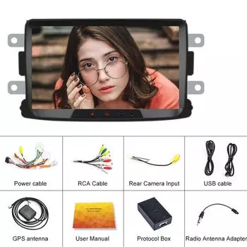 Автомобильный плеер для Renault, автомобильный радиоприемник, Android-радио, автомагнитола, автомобильная стереосистема, автомобильный MP5, GPS, зеркальная связь, задний вид, BT FM 8 -1+32CP