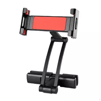 Автомобильный подголовник, держатель для телефона, планшета, крепление на заднее сиденье, растягивающийся рычаг, выдвижной, выдвижной сзади чёрный