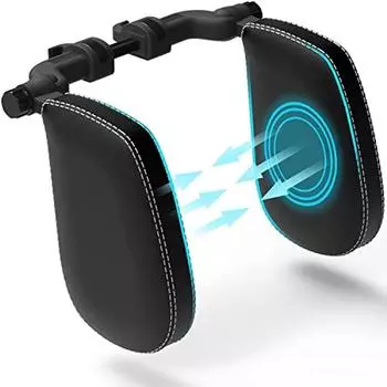 Автомобильный подголовник для детей и взрослых - быстрая установка за 2 минуты без отвертки - подушка для шеи 26x21x10cm