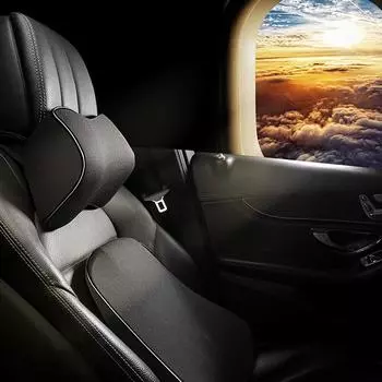 Автомобильный подголовник, подушка для шеи, автомобильная подушка для шеи, пена с эффектом памяти, дышащая поддержка головы, защита для шеи, автомобильный интерьер серый