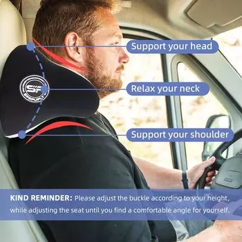 Автомобильный подголовник, подушка для шеи, автомобильная подушка для шеи, пена с эффектом памяти, дышащая поддержка головы, защита для шеи, автомобильный интерьер