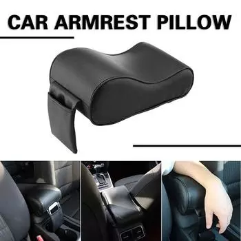 Автомобильный подлокотник, автомобильная универсальная подушка, центральная консоль, поддержка головы и шеи чёрный