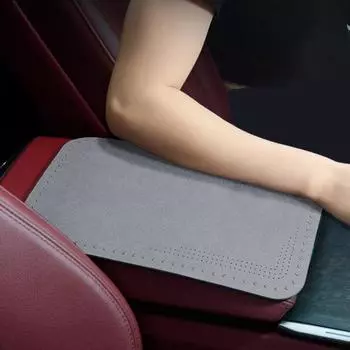 Автомобильный подлокотник для хранения, центральный коврик, защитный коврик для консоли, водонепроницаемый, износостойкий, устойчивый к царапинам автомобиль чёрный