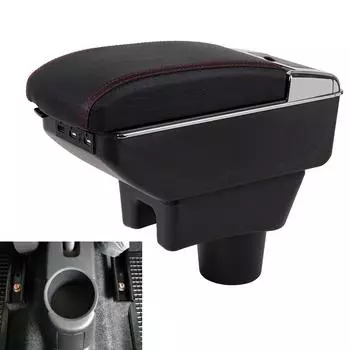 Автомобильный подлокотник для Mitsubishi Attrage Mirage, подлокотник, модернизированный ящик для хранения, автомобильные аксессуары, выдвижной чёрный