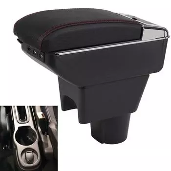 Автомобильный подлокотник для Nissan terrano 3, подлокотник, модернизированный ящик для хранения, автомобильные аксессуары, выдвижной чёрный