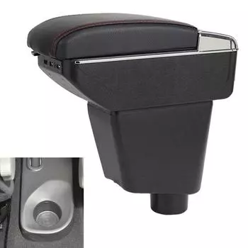 Автомобильный подлокотник для Renault Clio 4, подлокотник для Renault Captur Clio 3 III IV, модифицированный ящик для хранения, автомобильные аксессуары, выдвижной чёрный