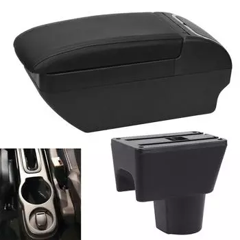 Автомобильный подлокотник для Renault Duster, подлокотник для Nissan Terrano 3 Renault Oroc, подлокотник, модернизированный ящик для хранения, автомобильные аксессуары, выдвижной чёрный