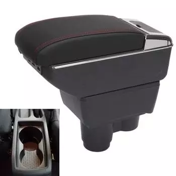 Автомобильный подлокотник для Renault Duster, подлокотник, модернизированный ящик для хранения, автомобильные аксессуары, выдвижной 2018-2022 чёрный