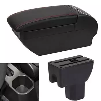 Автомобильный подлокотник для Suzuki Ignis 2016-2022, подлокотник, модернизированный ящик для хранения, автомобильные аксессуары, выдвижной чёрный