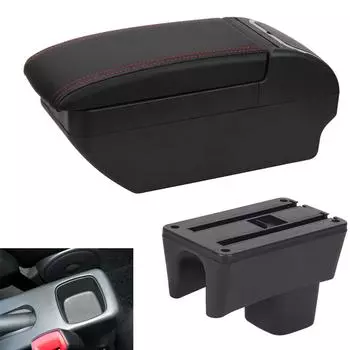 Автомобильный подлокотник для Suzuki Swift 2005-2023, подлокотник, модернизированный ящик для хранения, автомобильные аксессуары, выдвижной чёрный