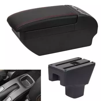 Автомобильный подлокотник для Suzuki Sx4, подлокотник, модернизированный ящик для хранения, автомобильные аксессуары, выдвижной чёрный