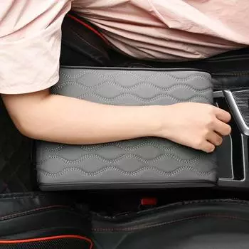 Автомобильный подлокотник, пенопластовый коврик с эффектом памяти, водонепроницаемый удобный подлокотник, широкий коврик для применения L чёрный